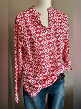 Banana Republic 100% Cotton Tunic w. Sequin Accents